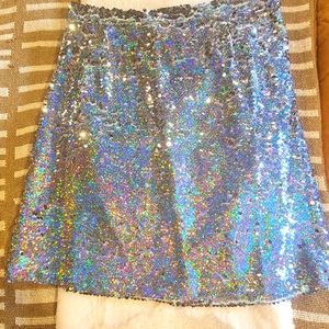 Women's Sequin Multi Color Skirt Size M 💙🧡💜💚❤💛